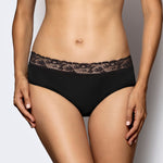 Classic fit ladies' brief with lace